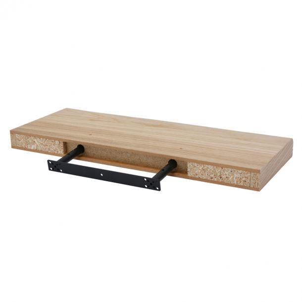 mentaal Over instelling kans Zwevende plank XL5 met schorsrand eiken fineer met schors 46mm 60x23,5cm |  Pekodom
